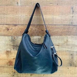 Lia Numa Leather Navy Blue Purse